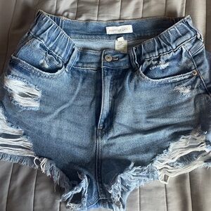 Happily Grey Denim Shorts